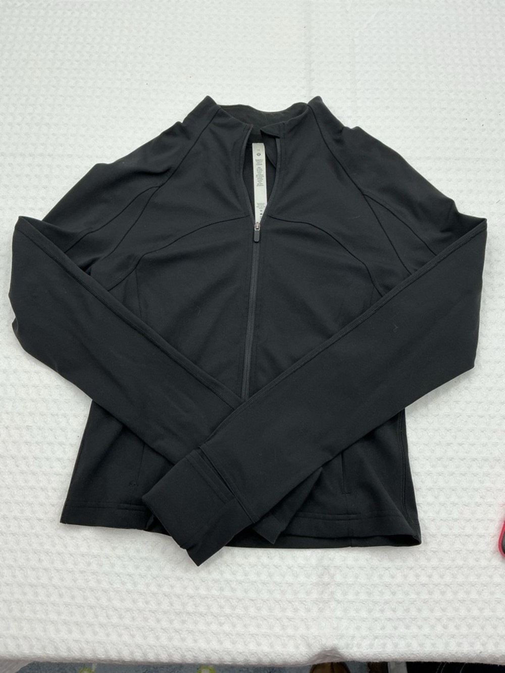 Lululemon nulu cropped define jacket black square dot